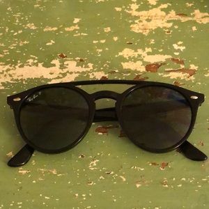 Black, polarized Ray-Ban sunglasses
